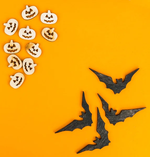 Traditional greeting card for the holiday of Halloween