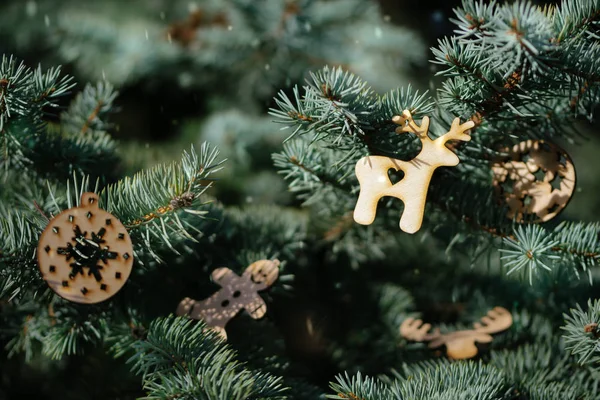 Christmas Tree Beautiful Christmas Decorations — Stock Photo, Image