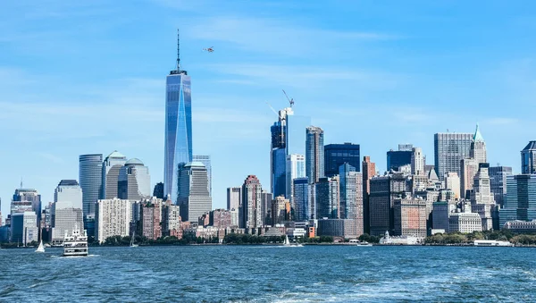 New York City Und Hudson Stadtbild — Stockfoto