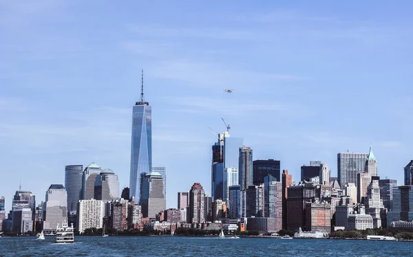 New York City Und Hudson Stadtbild — Stockfoto