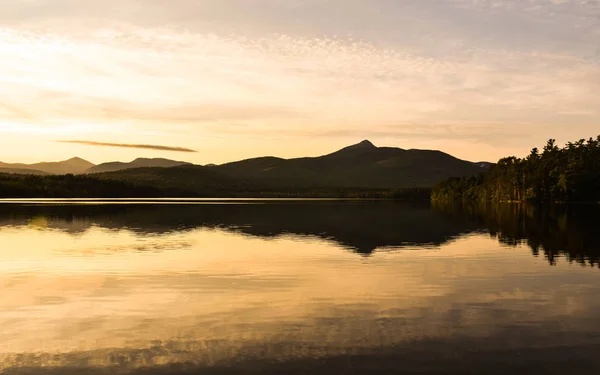 Pôr Sol Sobre Lago Winnipesaukee Paisagem Verão New Hampshire Estados — Fotografia de Stock