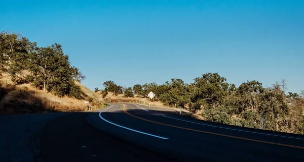 Malowniczej Wiejskiej Drodze Sierra Nevada Kalifornia Usa — Zdjęcie stockowe