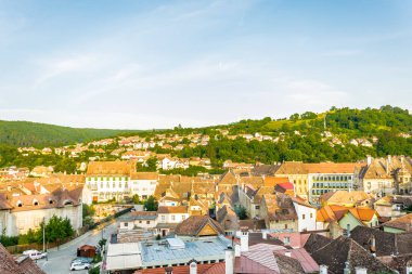 Sighisoara, Ortaçağ Romen şehir. Doğu Avrupa'da seyahat