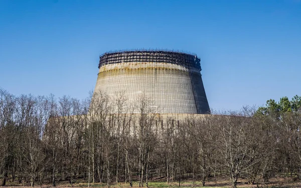 Csernobili Atomerőmű Termelési Létesítményei Ukrajna Negyedik Vészhelyzeti Teljesítményegység Kizárási Zóna — Stock Fotó