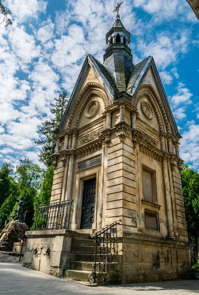 Cryptes Anciennes Tombes Gothiques Cimetière Catholique Antique — Photo