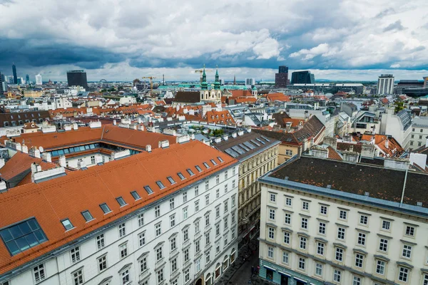 Malerisches Panorama Des Antiken Wiens Blick Von Der Kirchturmspitze Der — Stockfoto