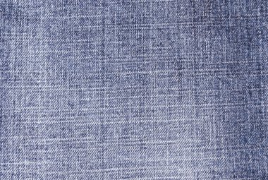 Mavi klasik denim kumaş. Keten kumaş dokusuna