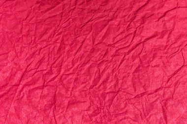 Kırmızı buruşuk kağıt dokusu. Vintage arka plan