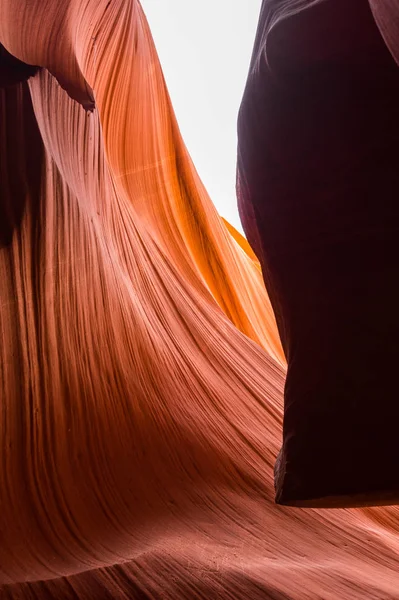 Antelope Canyon, Arizona. Texture of weathered crumbling sandstone