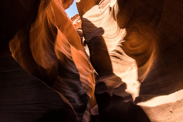 Antelope Canyon, Arizona. Texture of weathered crumbling sandstone