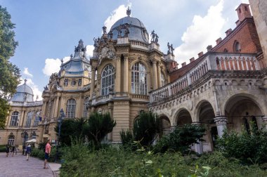 Budapeşte, Macaristan tarihi park Varoshliget dekoratif kale Vajdahunyad. Macar Devleti'nin Milenyumu, 1896
