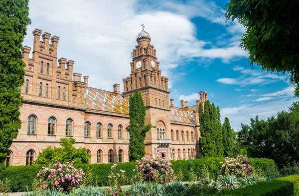 Chernivtsi City Bukovina Ukraine Building Residence Metropolitan Bukovina Dalmatia National — Foto de Stock