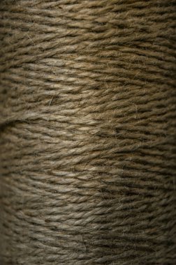 Eskimiş bir sicimin kahverengi dokusu ve arka planı