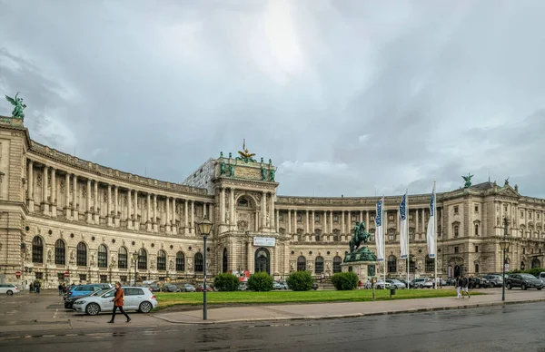 Viena Austria Julio 2019 Majestuosa Fachada Piedra Hofburg Residencia Los —  Fotos de Stock