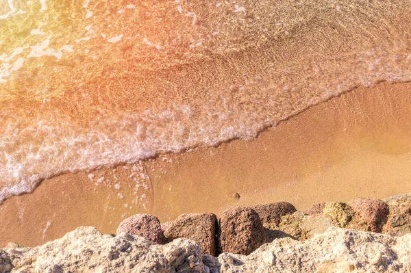 Rocas Piedra Junto Mar Costa Del Mar Egipto — Foto de Stock