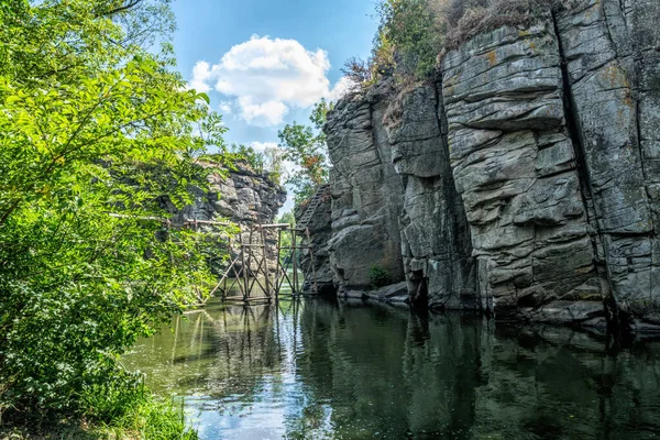 Осінній Характер Річка Тікіч Каньйон — стокове фото