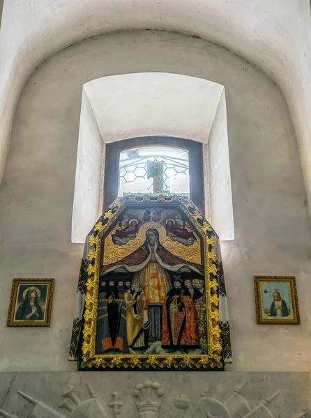 Sacre Icone Della Vergine Maria Nella Chiesa Elias Subotiv Ucraina — Foto Stock