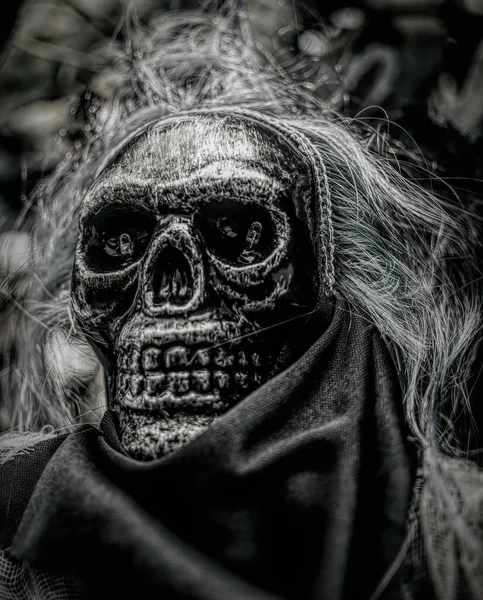 Cráneo Malvado Aterrador Decoraciones Halloween — Foto de Stock