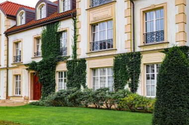 Polonya, Gdansk 'ta zengin bir özel ev. Avrupa 'nın kenar mahalleleri