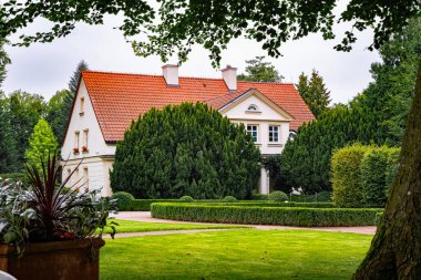 Polonya, Gdansk 'ta zengin bir özel ev. Avrupa 'nın kenar mahalleleri