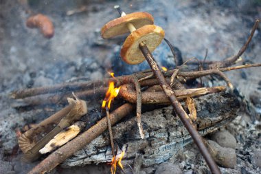 sosis şenlik üzerinde sopa