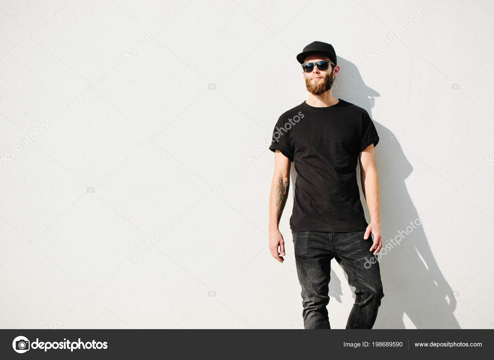 blank tshirt model