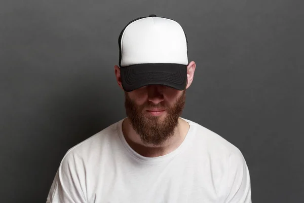 Honkbal hoed op een man voor uw logo of ontwerp in Casual stedelijke stijl — Stockfoto