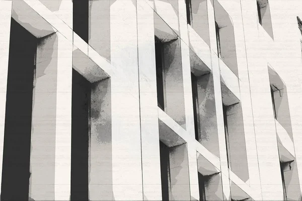 Arquitetura abstrata esboço fundo textura — Fotografia de Stock