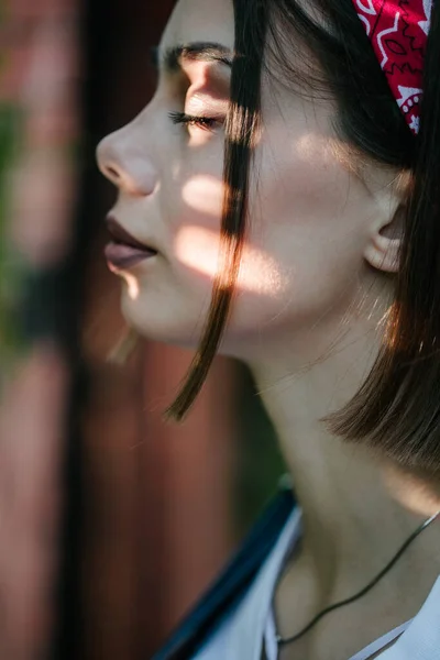 Imagen Moda Una Mujer Sexy Con Maquillaje —  Fotos de Stock