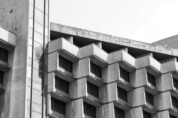 Verlaten Voormalig Hotel Krakau Polen Verbazingwekkend Modernistisch Gebouw Van Het — Stockfoto