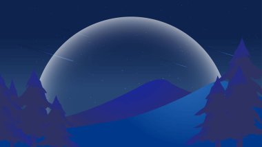 Konforlu tasarımı olan panoramik vektör panoramaları