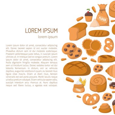 Vektör karikatür Pastane fırın