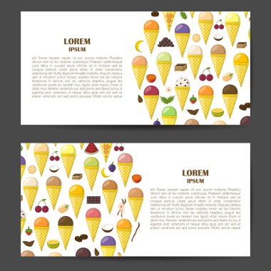 Vektör karikatür dondurma arka plan