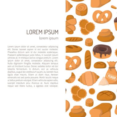 Vektör karikatür Pastane fırın