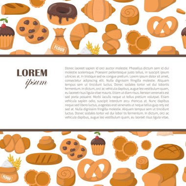 Vektör karikatür Pastane fırın