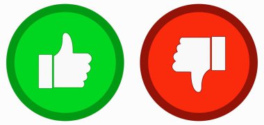 Başparmak Seti, Yukarı ve Aşağı, Vektör ResmiName.