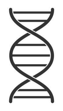 Basit DNA ipliği sarmal molekül vektörü.