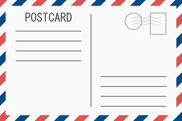 Tarjeta Postal Clásica Fondo Vector Gráfico Entrega Nota — Vector de stock