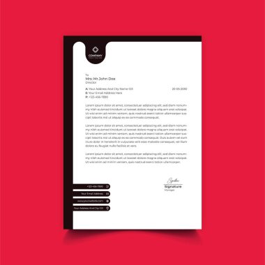 Business Letterhead Şablon Tasarımı Profesyonel Mektup Tasarımı Kurumsal Harf Tasarımı Basit ve Modern Harflerin Şablon Tasarımı Yaratıcı Yazdırma Tasarımı Koleksiyonu Herhangi bir A4 Boyutu. Renk Kırmızı Yeşil Mavi Cyan Sarı Siyah Beyaz