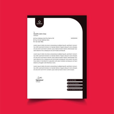 Business Letterhead Şablon Tasarımı Profesyonel Mektup Tasarımı Kurumsal Harf Tasarımı Basit ve Modern Harflerin Şablon Tasarımı Yaratıcı Yazdırma Tasarımı Koleksiyonu Herhangi bir A4 Boyutu. Renk Kırmızı Yeşil Mavi Cyan Sarı Siyah Beyaz