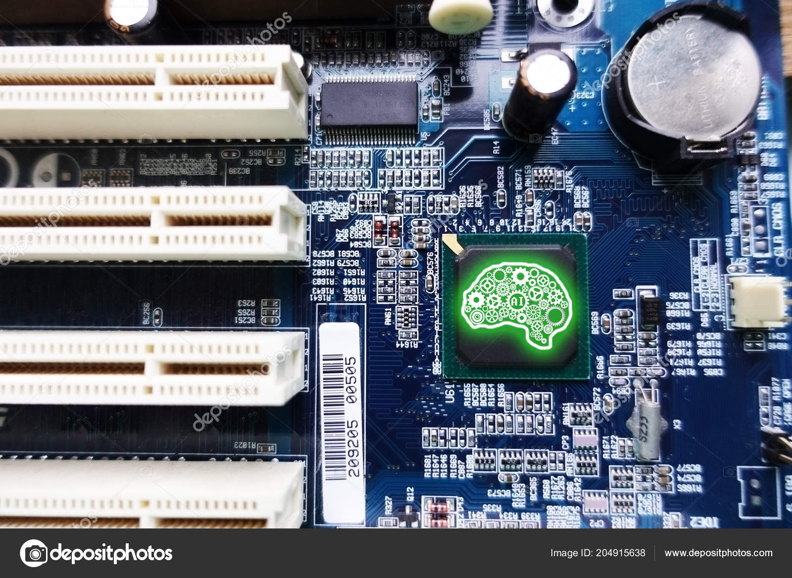 Computer Circuit Main Board Royalty Free Stock Photography Image