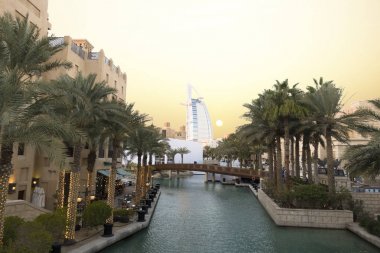 Burj Al Arab lüks otel, Dubai şehrinin sembolü, Madinat Jumeirah, Dubai, Bae, Şubat 6, 2019