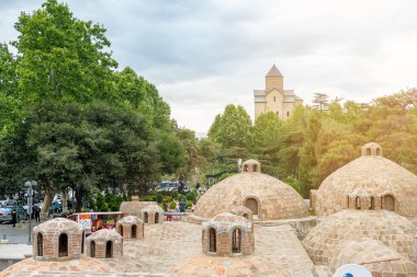 Georgia mı? Tiflis / 10 Ağustos 2019: Sülfür banyosu