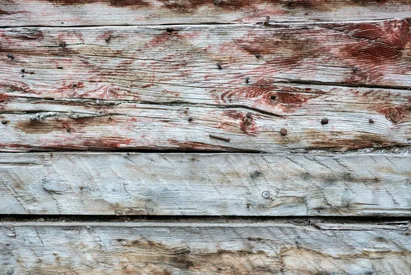 Деревянная Стена Ржавыми Ногтями Текстура Старого Дерева — стоковое фото