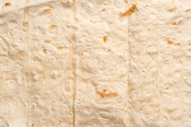 Arka plan olarak Doğu yassı ekmeği. Pita tabakası.