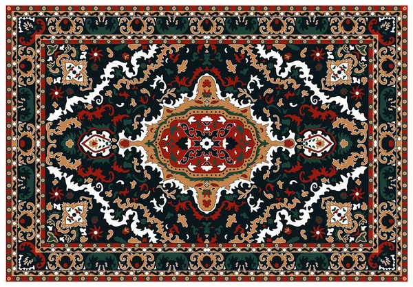 Tapete Indiano Luxo Velho Kilim Turco Tapete Persa Vintage Textura —  Vetores de Stock