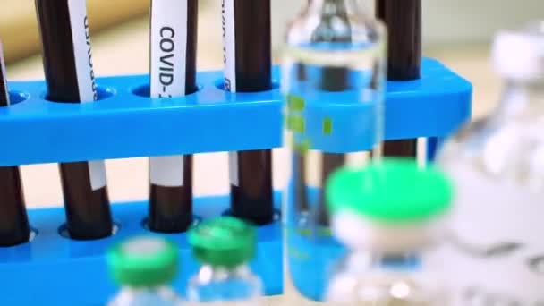Covid Corona Virus 2019 Ncov Vaccine Pandemic Epidemic Covid Positive — стокове відео
