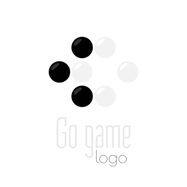 Logo du jeu Go. Baduk ko règle position Illustrations De Stock Libres De Droits