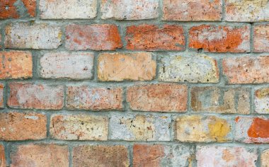 Tuğla duvar dokusu. Çatı katı. Tuğla duvar deseninin arkaplanı.