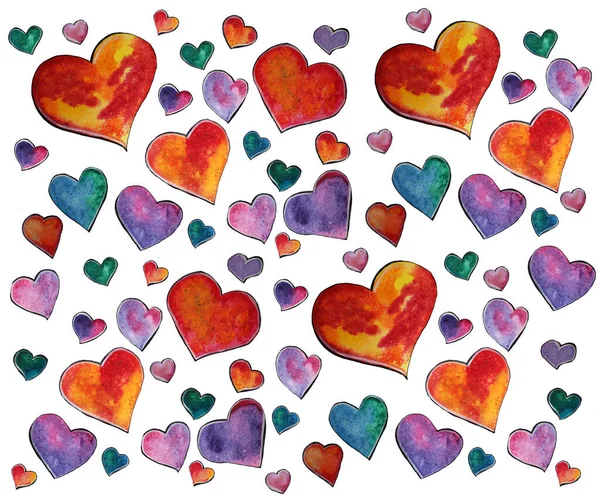 Aşıklar için şık kalpler deseni. Yüksek kalite fotoğraf. İllüzyon, kalp seti. Güzel, şık bir doku. Kartpostallarda, kitaplarda, tatil davetiyelerinde, düğünlerde kullanılıyor..